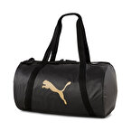 Puma At Ess Barrel Bag Kadın Spor Çanta Siyah Gold