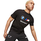 Puma BMW Mms Essentials Logo Kısa Kollu T-Shirt Siyah