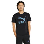 Puma Classics Logo Metallic Kısa Kollu T-Shirt Siyah