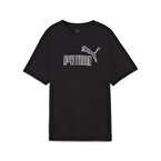 Puma ESS+ Marbleized Relaxed Kadın Kısa Kollu T-Shirt Siyah