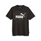 Puma Graphics No.1 Logo Kısa Kollu T-Shirt Siyah