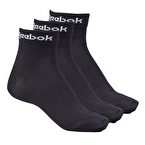 Reebok Active Core Ankle 3'lü Çorap Siyah