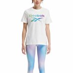 Reebok Gradient Graphic Kadın Kısa Kollu T-Shirt Ekru