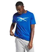 Reebok Graphic Series Track Vector Kısa Kollu T-Shirt Mavi