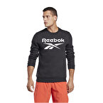 Reebok Identity Fleece Crew Uzun Kollu T-Shirt Siyah