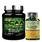 Scitec BCAA+Glutamine Xpress 600 Gr + Nature's Supreme Multivitamin for Men 100 Kapsül Kombinasyonu