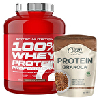 Scitec Whey Professional Whey Protein 2350 Gr + Clean Powders Protein Granola Kombinasyonu
