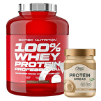 Scitec Whey Professional Whey Protein 2350 Gr + Clean Powders Protein Spread Fındık Kreması Kombinasyonu