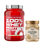 Scitec Whey Professional Whey Protein 920 Gr + Clean Powders Protein Spread Fındık Kreması Kombinasyonu