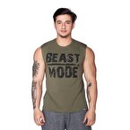 Supplementler.com Beast Mode Kolsuz T-Shirt Yeşil