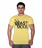 Supplementler.com Beast Mode T-Shirt Sarı Siyah