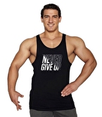 Supplementler.com Never Give Up Fitness Atleti Siyah