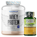 Supplementler.com Whey Protein 2000 Gr + Nature's Supreme Multivitamin for Men 100 Kapsül Kombinasyonu