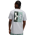Under Armour 60/40S Evol Logo Kısa Kollu T-Shirt Gri