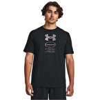 Under Armour Branded Gel Stack Kısa Kollu T-Shirt Siyah