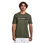 Under Armour Camo Chest Stripe T-Shirt Haki