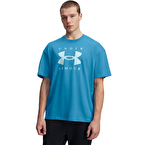 Under Armour Heavyweight Oversize Kısa Kollu T-Shirt Mavi