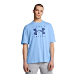 Under Armour Heavyweight Oversize Kısa Kollu T-Shirt Mavi