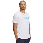 Under Armour Left Chest Fly In Logo Kısa Kollu T-Shirt Beyaz Turkuaz