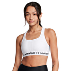 Under Armour Mid Çapraz Sırtlı Sporcu Sütyeni Beyaz