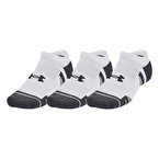Under Armour Performance Tech 3'Lü Paket No Show Çorap Beyaz Gri