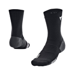 Under Armour Project Rock ArmourDry Playmaker Çorap Siyah Gri