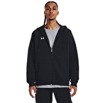 Under Armour Rival Fleece Fermuarlı Kapüşonlu Sweatshirt Siyah