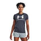 Under Armour Sportstyle Graphic Kadın Kısa Kollu T-Shirt Koyu Gri