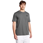 Under Armour Sportstyle Left Chest T-Shirt Gri Siyah