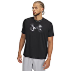 Under Armour Tech Print Fill Kısa Kollu T-Shirt Siyah