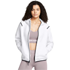 Under Armour Unstoppable Fleece Kadın Fermuarlı Sweatshirt Beyaz