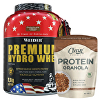Weider Premium Hydro Whey Protein Tozu 2300 Gr + Clean Powders Protein Granola Kombinasyonu