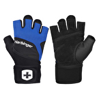 Harbinger Training Grip Wristwrap Fitness Eldiveni Mavi