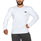 MuscleCloth Basic Uzun Kollu T-Shirt Beyaz