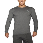 MuscleCloth Basic Uzun Kollu T-Shirt Gri