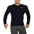MuscleCloth Basic Uzun Kollu T-Shirt Lacivert