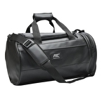 MuscleCloth Elite Duffel Bag Silindir Spor Çanta Siyah