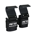 MuscleCloth Lifting Hooks Ağırlık Kaldırma Kancası Siyah