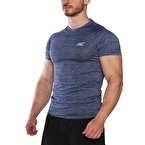 MuscleCloth Pro Stretch Kısa Kollu T-Shirt Lacivert
