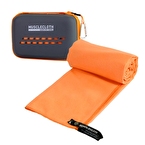 MuscleCloth Quick Dry Çantalı Spor Havlusu Turuncu