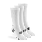 Musclecloth Stay Fresh Uzun Çorap 3'Lü Paket Beyaz 