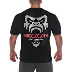 MuscleCloth Team Oversize T-Shirt Siyah