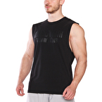 MuscleCloth Training Club Drop Arm Kolsuz T-Shirt Siyah