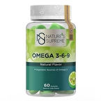 Nature's Supreme Gummies Vegan Omega 3-6-9 60 Çiğnenebilir Form