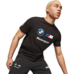Puma Bmw Mms Essentials Logo Kısa Kollu T-Shirt Siyah