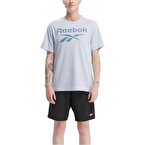 Reebok Identity Big Stacked Logo Kısa Kollu T-Shirt Açık Mavi