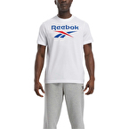 Reebok Identity Stacked Kısa Kollu T-Shirt Beyaz