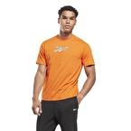 Reebok Train Speedwick Gfx Kısa Kollu T-Shirt Turuncu