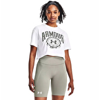 Under Armour Collegiate Kadın Kısa Kollu Crop T-Shirt Beyaz