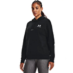 Under Armour Essential Fleece Kadın Kapüşonlu Sweatshirt Siyah